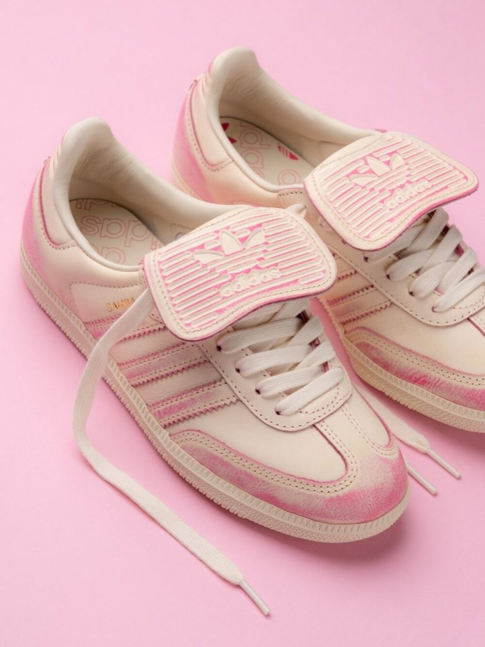Adidas Samba LT Distressed Pack Cream White Pink- JR5998